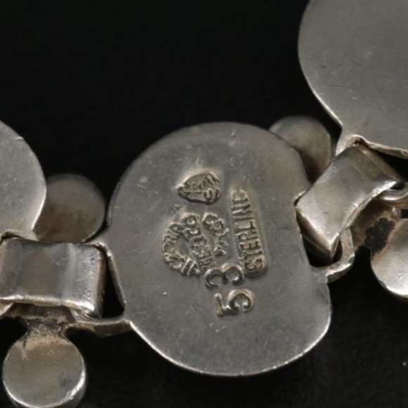 Victoria Ana Maria Nunez de Brilanti Taxco Sterling Angel Bracelet necklace - Picture 6 of 7